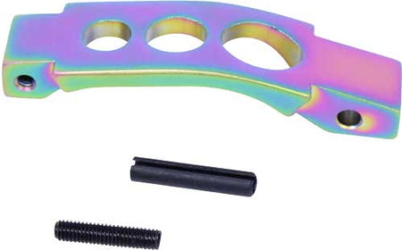 Guntec AR-15 Enhanced Trigger Guard with Rainbow PVD Coating