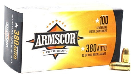 Armscor .380 Auto 95 gr Full Metal Jacket (FMJ) VALUE PACK