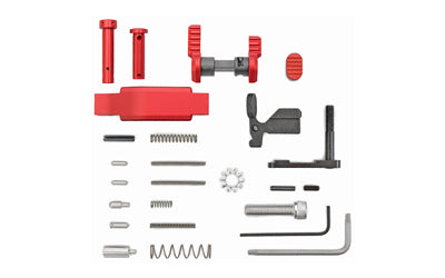 Armaspec Superlight Lower Parts Kit for 223/556 Stainless Steel Red