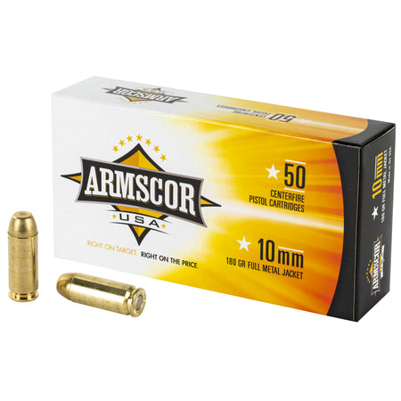 Armscor FAC102N Pistol 10mm Auto 180 gr Full Metal Jacket (FMJ)