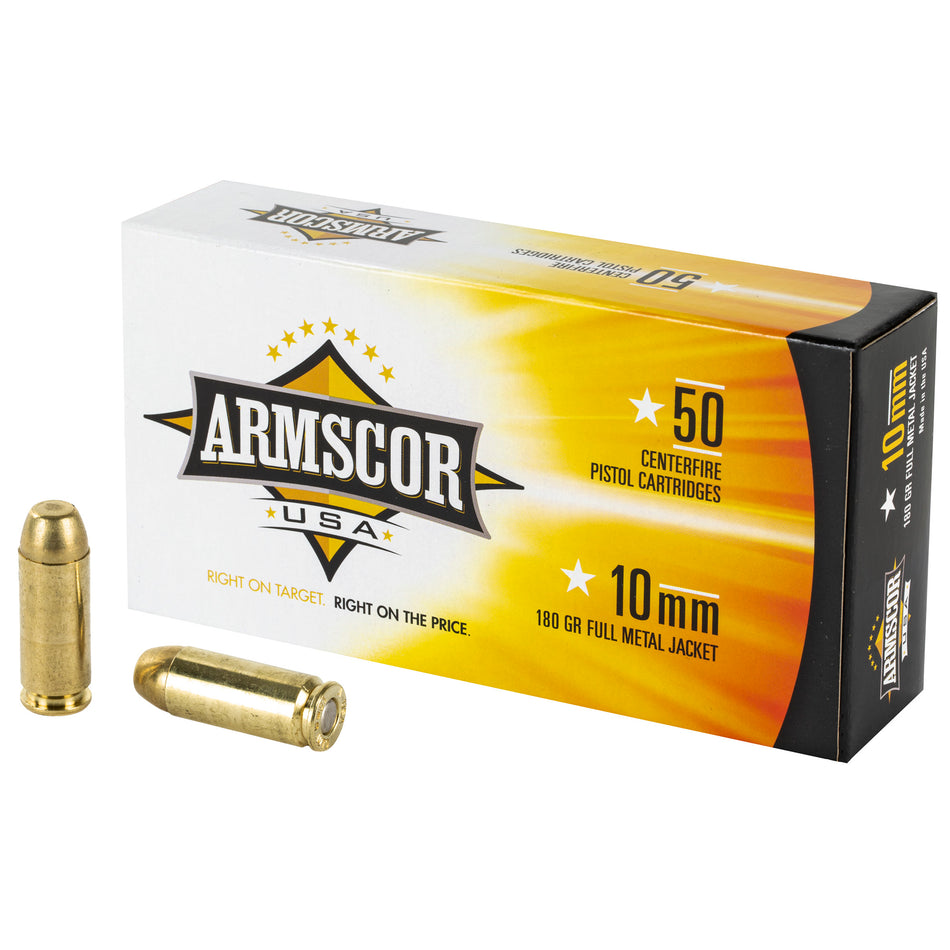 Armscor FAC102N Pistol 10mm Auto 180 gr Full Metal Jacket (FMJ)