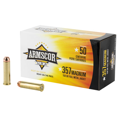Armscor Competition .357 Magnum 158 grain Full Metal Jacket ammunition