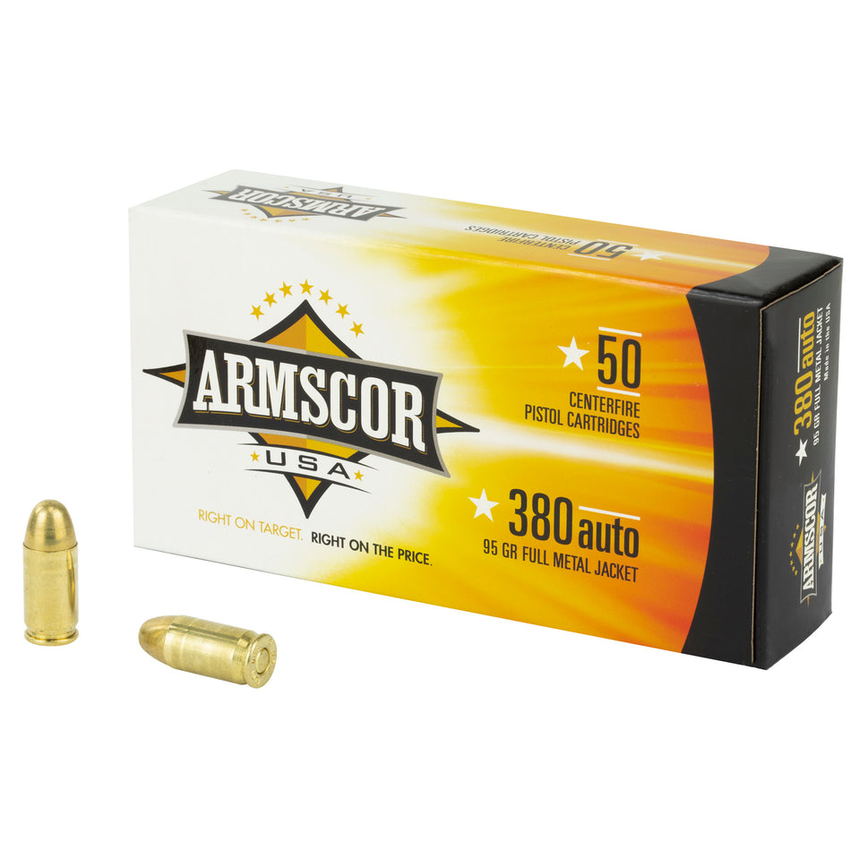 Armscor FAC3802N Pistol 380 ACP 95 gr Full Metal Jacket (FMJ)