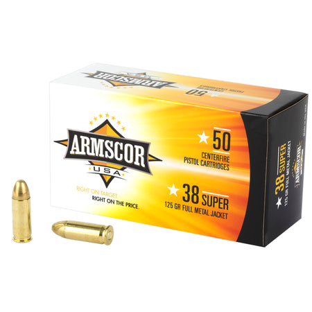 Armscor Competition Full Metal Jacket 125 Grain .38 Super 1357 fps