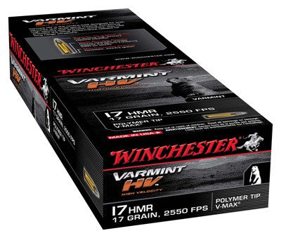 Winchester Varmint HV Hornady V-Max 17 Grain .17 HMR 2550 fps