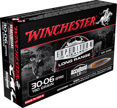 Winchester Expedition Big Game Nosler AccuBond Long-Range 190 Grain .30-06 Springfield 2750 fps