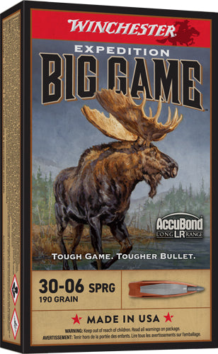 Winchester Expedition Big Game Nosler AccuBond Long-Range 190 Grain .30-06 Springfield 2750 fps