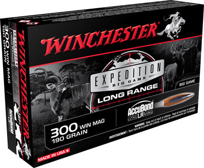 Winchester Expedition Big Game Nosler AccuBond Long-Range 190 Grain .300 Winchester Mag 2900 fps