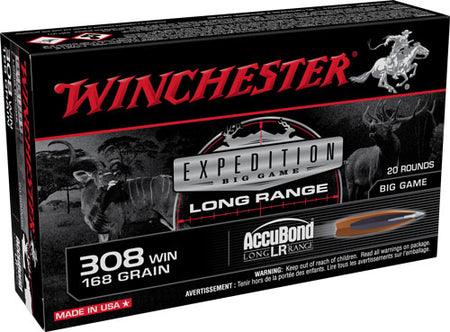 Winchester Expedition Big Game Nosler AccuBond Long-Range 168 Grain .308 Win / 7.62x51mm 2680 fps