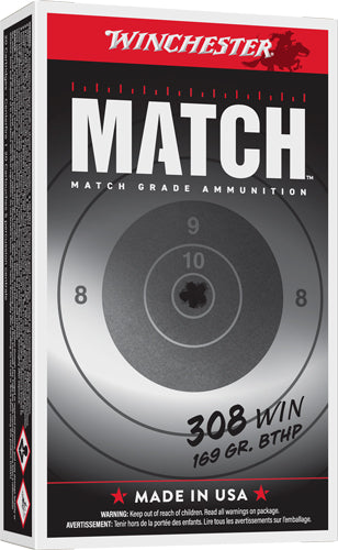 Winchester Elite Marksman Sierra MatchKing Boat Tail Hollow Point 169 Grain .308 Win / 7.62x51mm 2755 fps