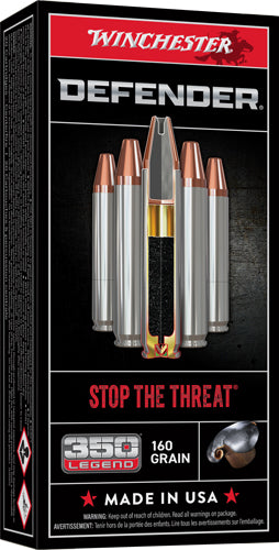 Winchester Defender Bonded Protected Hollow Point 160 Grain .350 Legend 2170 fps