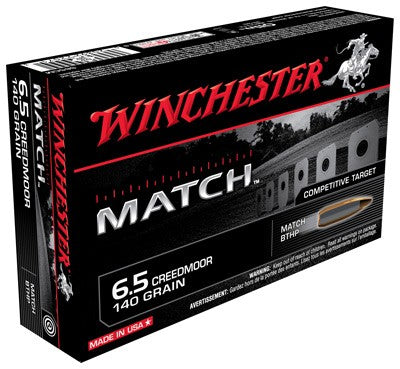 Winchester Match Sierra MatchKing Boat Tail Hollow Point 140 Grain 6.5mm Creedmoor 2710 fps