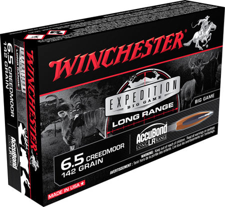 Winchester Expedition Big Game Nosler AccuBond Long-Range 142 Grain 6.5mm Creedmoor 2700 fps