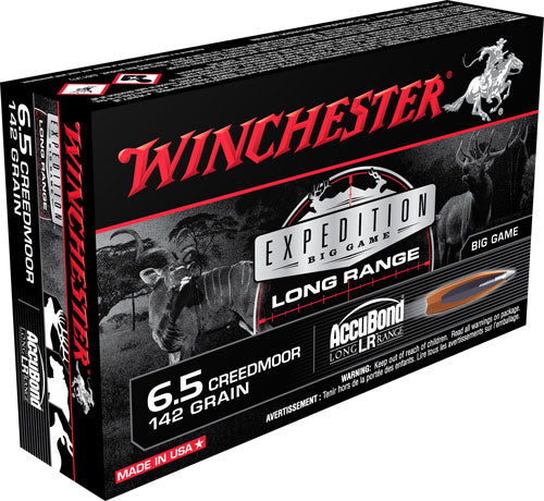 Winchester Expedition Big Game Nosler AccuBond Long-Range 142 Grain 6.5mm Creedmoor 2700 fps
