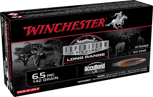 Winchester Expedition Big Game 6.5 PRC 142 grain Nosler AccuBond Long-Range ammunition