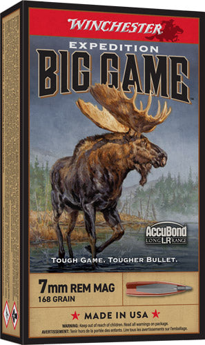 Winchester Expedition Big Game Nosler AccuBond Long-Range 168 Grain 7mm Remington Mag 2900 fps