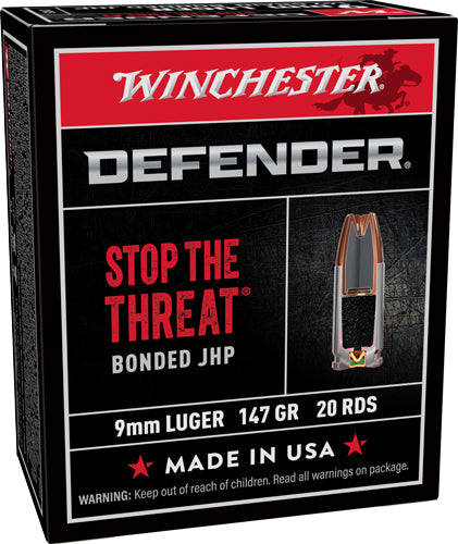 Winchester PDX1 Defender Bonded Jacket Hollow Point 147 Grain 9mm Luger/Parabellum 1000 fps