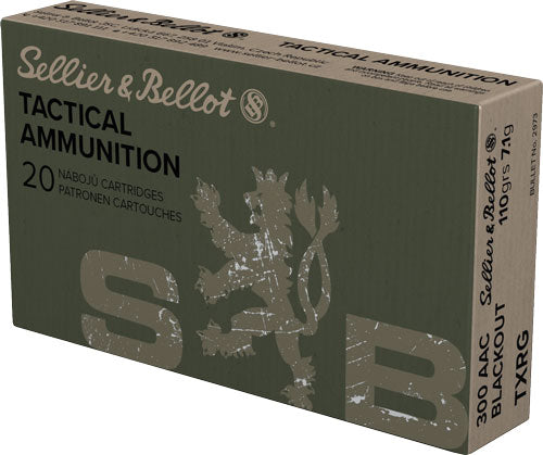 Sellier & Bellot (S&B) eXergy Boat Tail Tactical TAC-EX-Blue 110 Grain .300 AAC Blackout 2215 fps