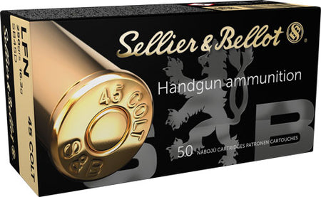 Sellier & Bellot (S&B)  Lead Flat Nose 250 Grain .45 Long Colt 709 fps