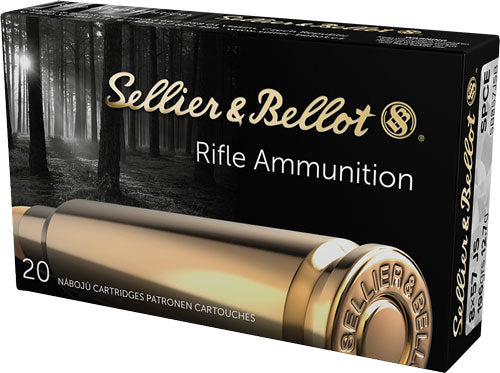 Sellier and Bellot Rifle 8x57mm JS 196 grain Soft Point Cut Through Edge ammunition
