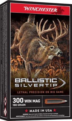 Winchester Ballistic Silvertip Rapid Controlled Expansion Polymer Tip 180 Grain .300 Winchester Mag 2950 fps