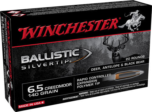 Winchester Ballistic Silvertip Rapid Controlled Expansion Polymer Tip 140 Grain 6.5mm Creedmoor 2700 fps