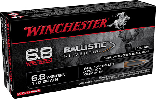 Winchester Ballistic Silvertip Rapid Controlled Expansion Polymer Tip 170 Grain 6.8 Western 2920 fps