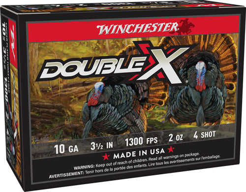 Winchester STH104 Double X High Velocity Turkey 10 Gauge 3-1/2 2oz #4 1300 fps