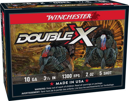 Winchester STH105 Double X High Velocity Turkey 10 Gauge 3-1/2 2oz #5 1300 fps