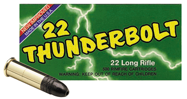 Remington Thunderbolt Round Nose 40 Grain .22 Long Rifle 1255 fps