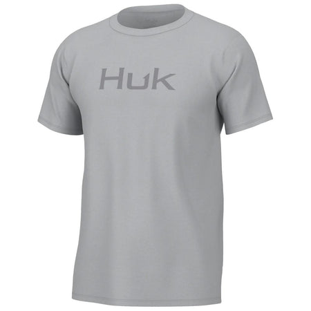 Huk Logo Short Sleeve Fishing Shirt Harbor Mist 2XL