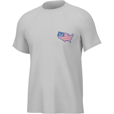 Huk American Short Sleeve Performance T-Shirt White Small