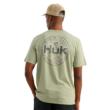 Huk Marlin Circle Short Sleeve Pocket Shirt Seagrass S