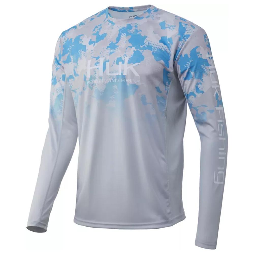 Huk Icon X Refraction Camo Fade Inshore Short Sleeve Shirt Small