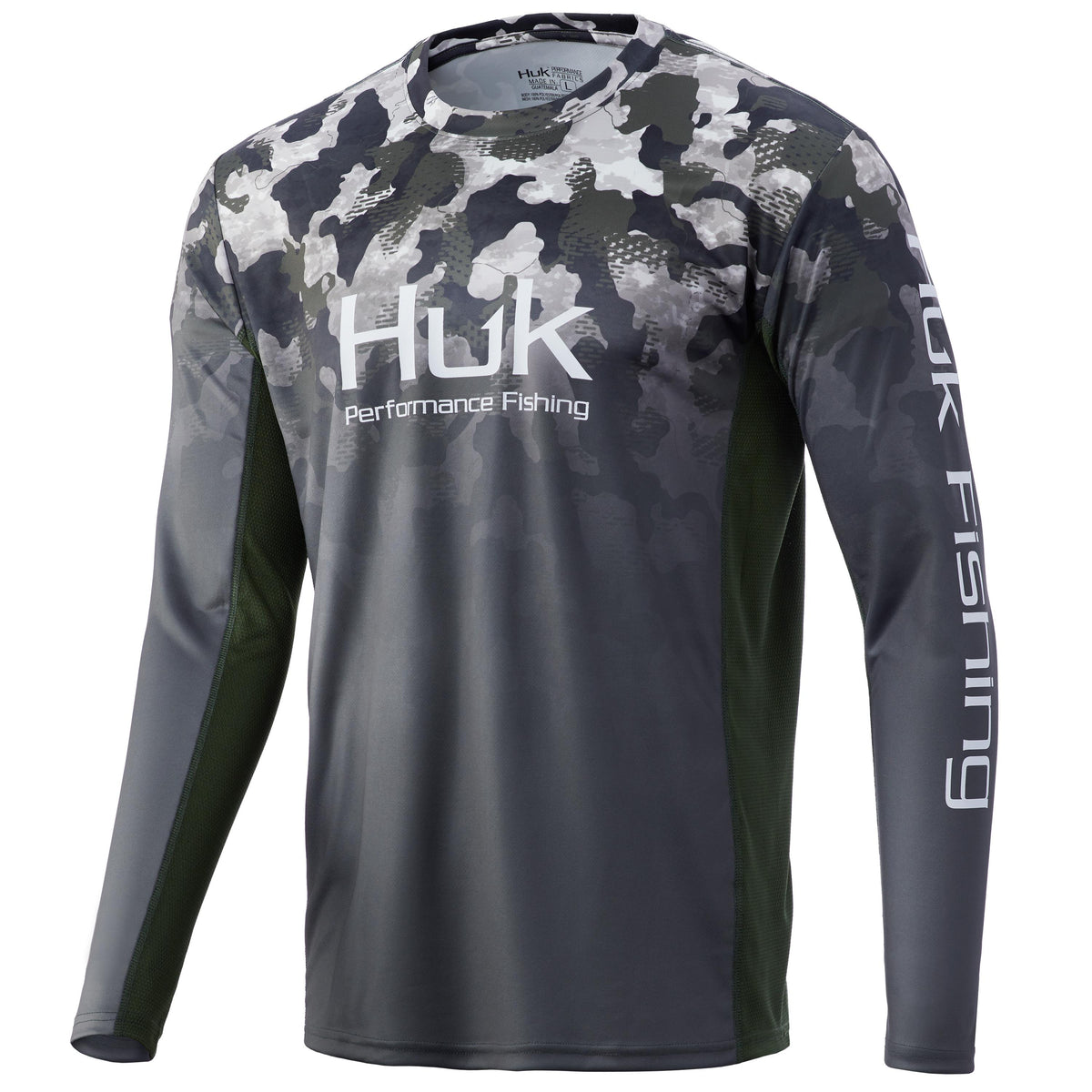 Huk Icon X Refraction Camo Fade Hunt Club Long Sleeve Tee Small