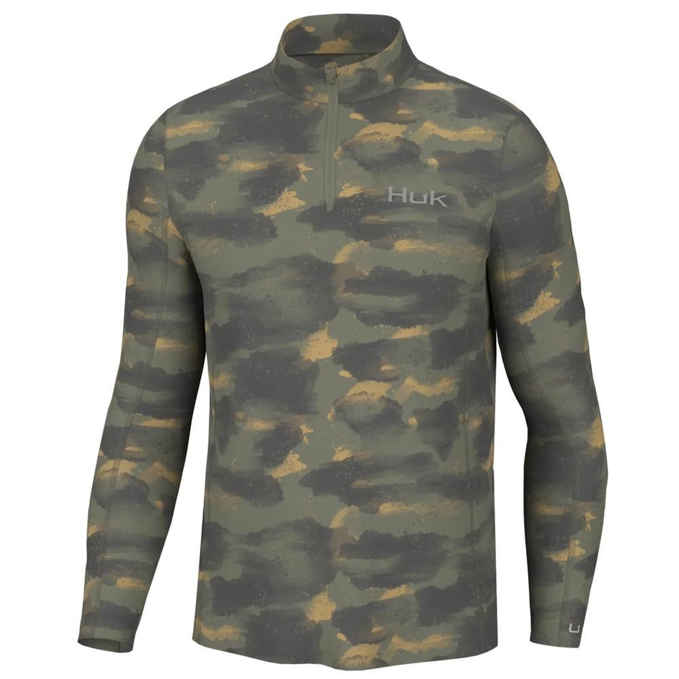 Huk Camden Coldfront Long Sleeve 1/4 Zip Top Camden Moss M