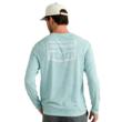 Huk Drift Performance Long Sleeve Shirt Heron Blue XL