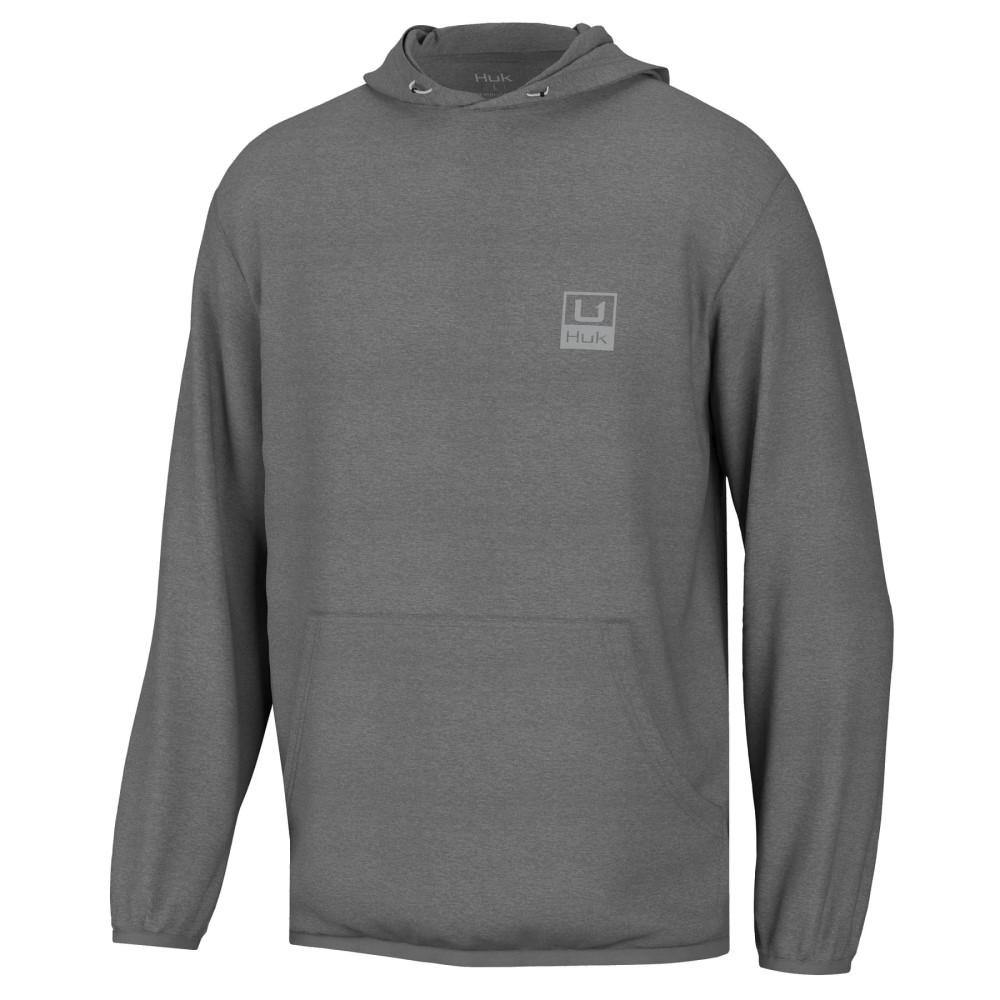 Huk Huk'd Up Water-Resistant Fleece Hoodie Volcanic Ash Heather M