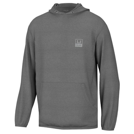 Huk Huk'd Up Water-Resistant Performance Fleece Hoodie Volcanic Ash Heather 2XL