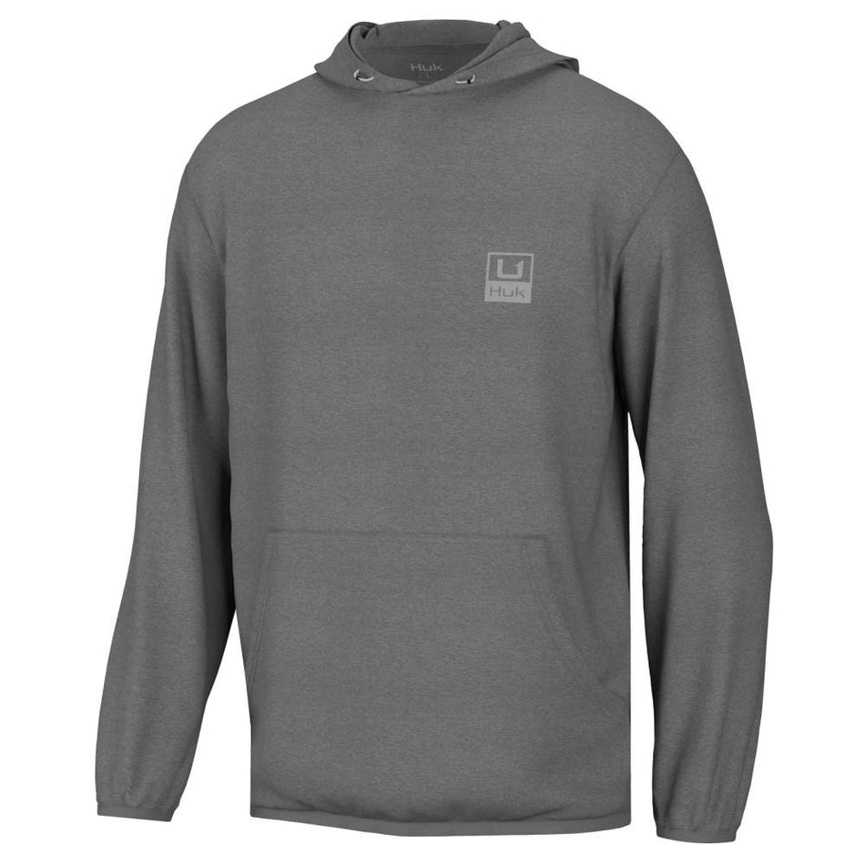 Huk Huk'd Up Water-Resistant Performance Fleece Hoodie Volcanic Ash Heather 2XL