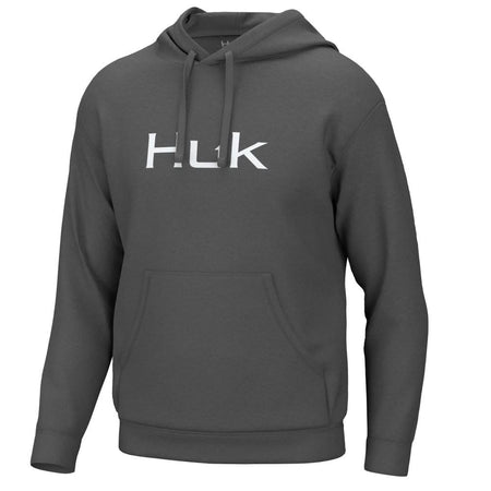 Huk Huk'd Up Logo Fleece Long Sleeve Hoodie Volcanic Ash M