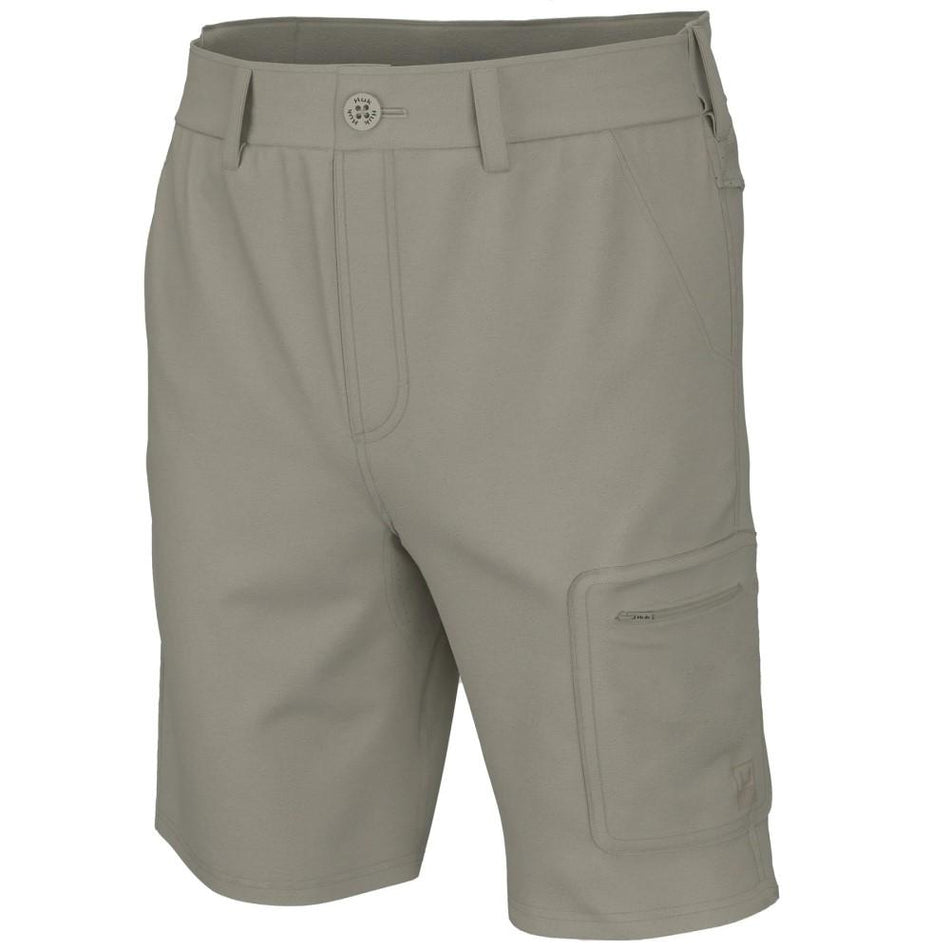 Huk Next Level 10.5" Technical Fishing Short Khaki Size S