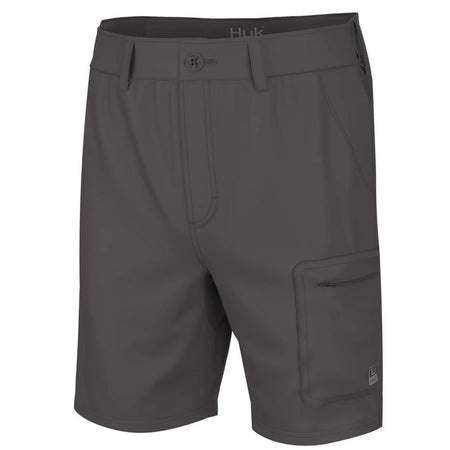 Huk Next Level Men's 7 Inch Shorts Iron Large