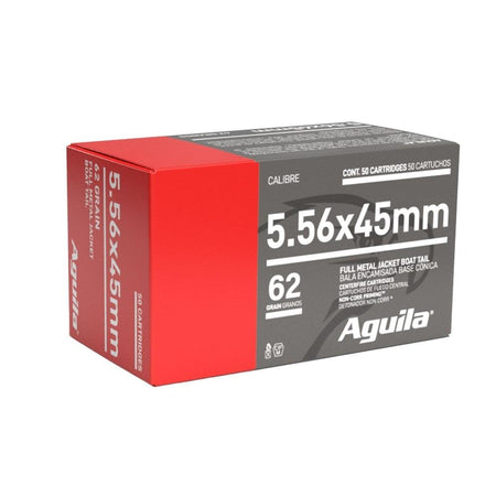 Aguila Target & Range 5.56x45mm NATO 62 grain Full Metal Jacket Boat Tail ammunition
