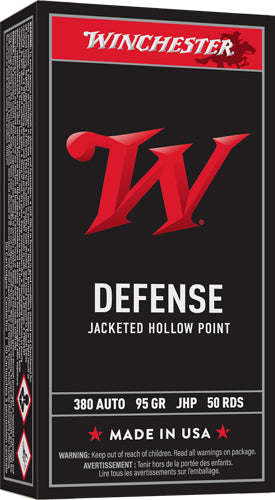 Winchester USA Jacketed Hollow Point 95 Grain .380 ACP/Auto 955 fps