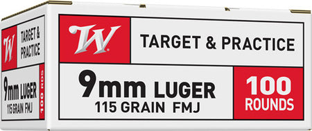 Winchester Ammo USA9MMVP USA 9mm Luger 115 gr Full Metal Jacket (FMJ)