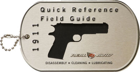 Real Avid 1911 Maintenance Field Guide Reference Cards
