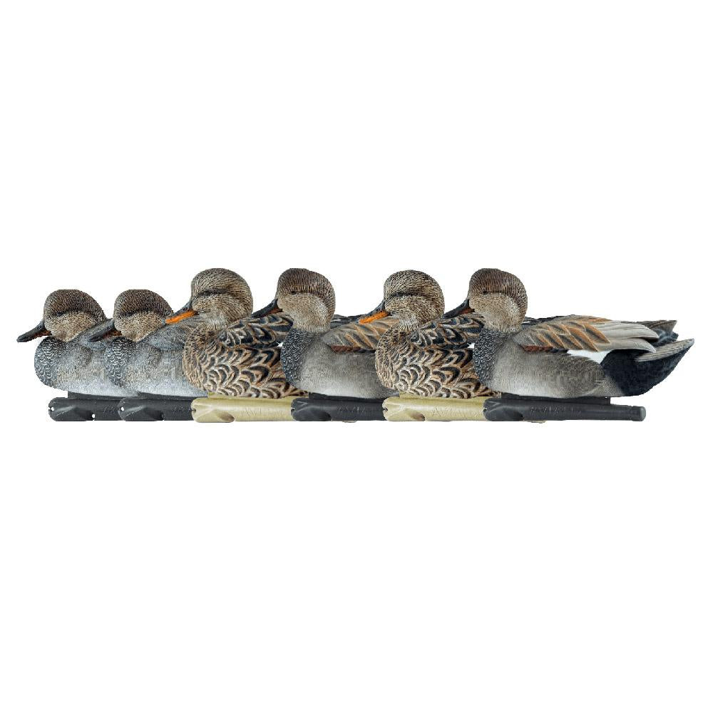 Avian-X Topflight Gadwall Decoys 6/ct with Weight-Forward Swim Keel