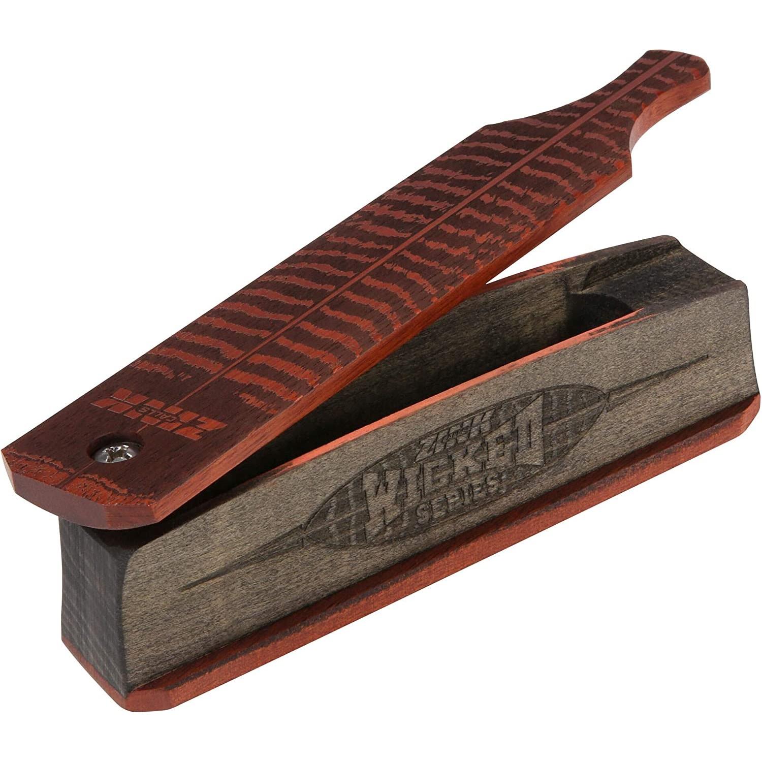 Zink Wicked Turkey Box Call Double-Sided Poplar Bloodwood Construction