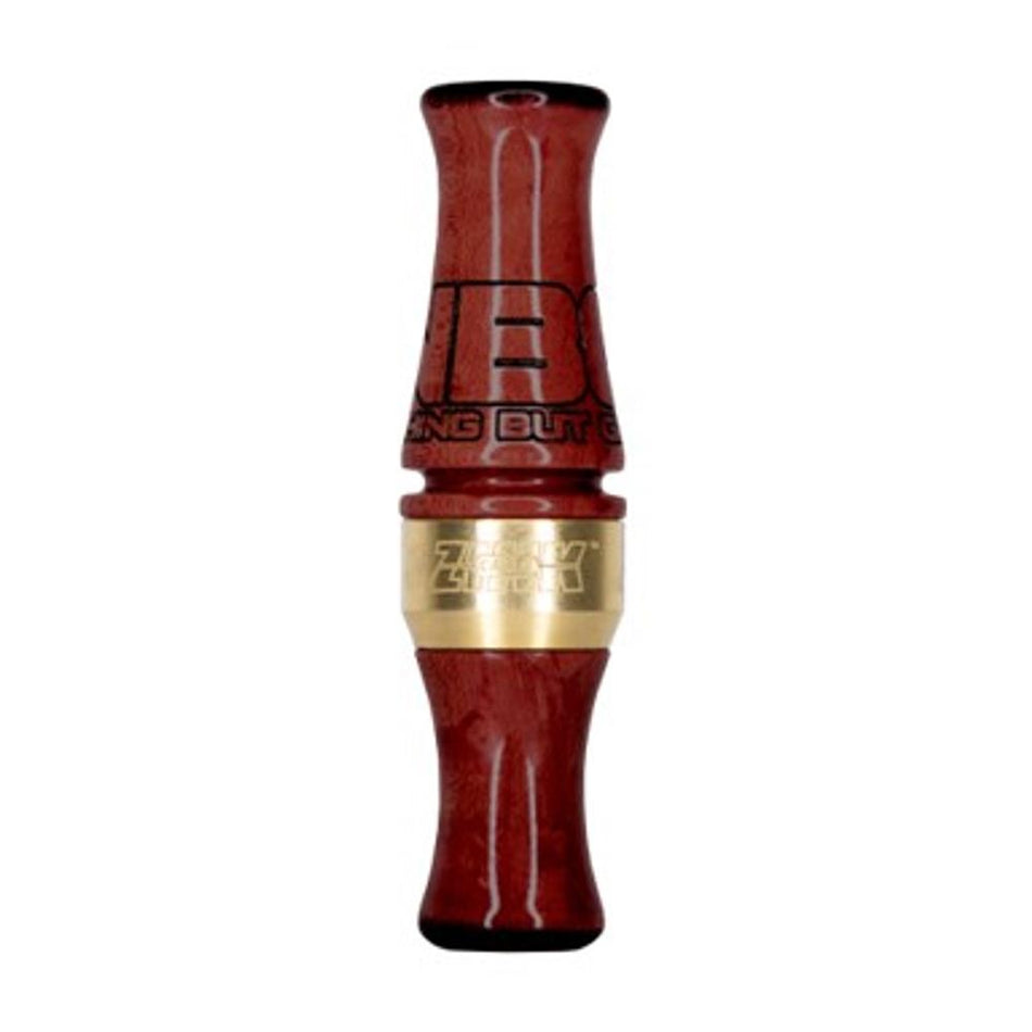 Zink Custom Deluxe Nothing But Green Duck Call African Padauk with Z-Cut Channel